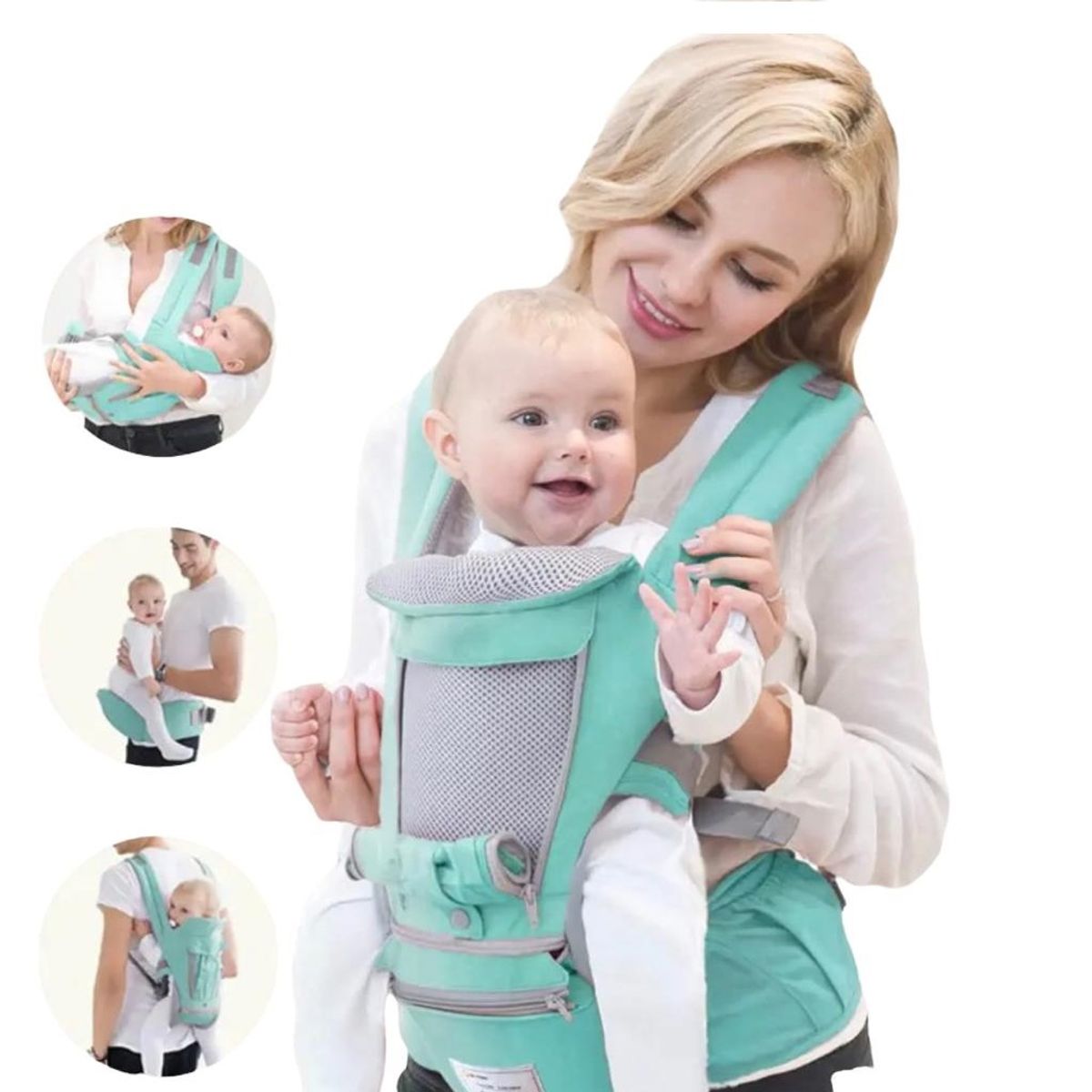 GENERICO - Cargador Canguro Portabebe 3en1 Aiebao Ergonomico