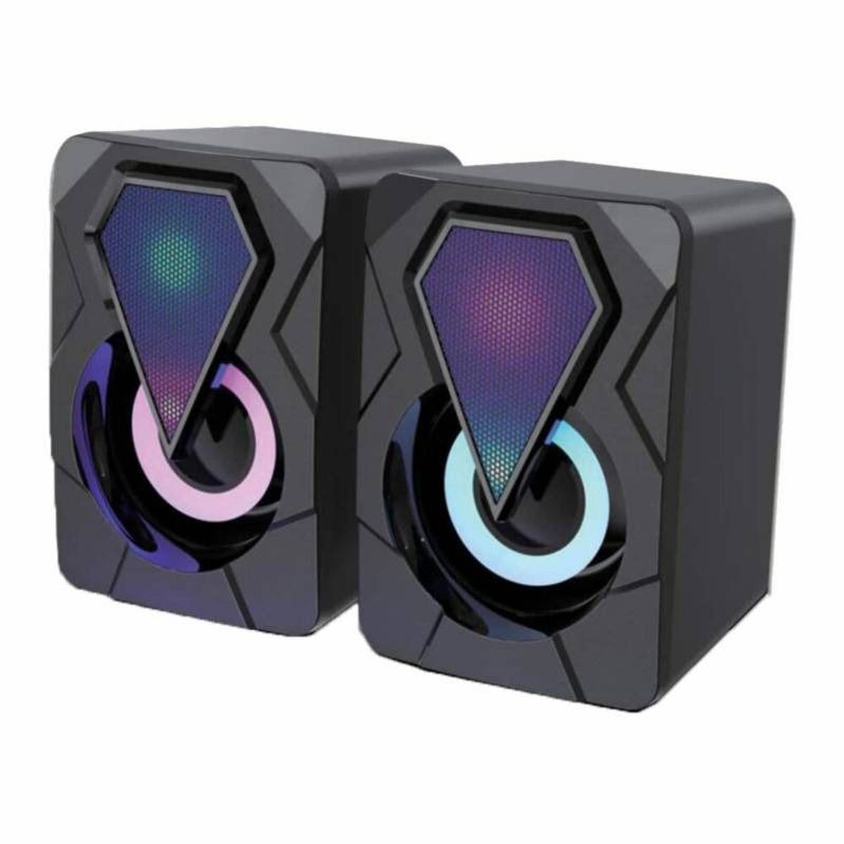 GENERICO - PARLANTE USB RGB PARA PC COMPUTADOR 6W 35MM