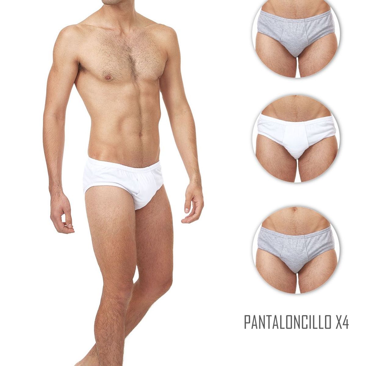 SANTANA - Combo X4 Pantaloncillo Clásico Hombre Santana Multicolor