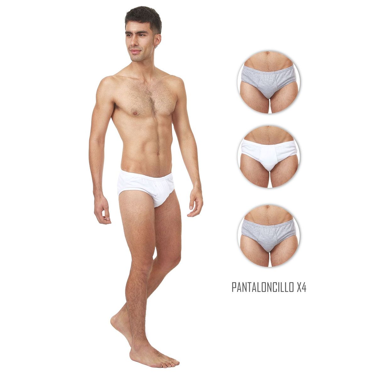 SANTANA - Combo X4 Pantaloncillo Clásico Hombre Santana Multicolor