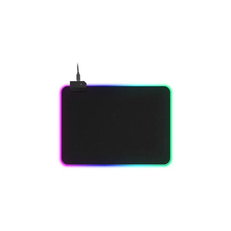 GENERICO - PAD MOUSE GAMING LED NEGRO ANTIDESLIZANTE 35X25