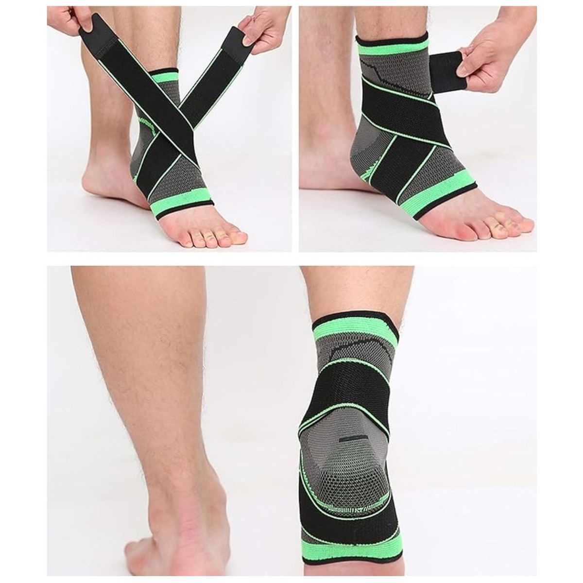 GENERICO - Tobillera Deportiva Compresión Soporte Lesión Ajustable