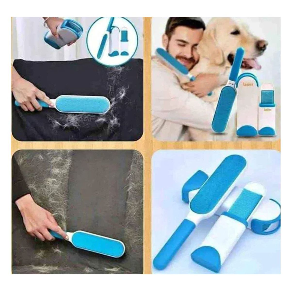 GENERICO - Cepillo Removedor De Pelo Y Pelusas Mascotas Perros Y Gatos