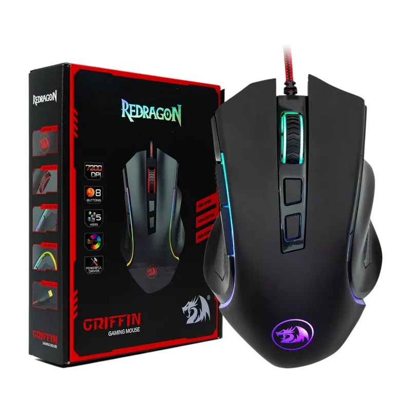 REDRAGON - Mouse Gamer Redragon Griffin M607 RGB