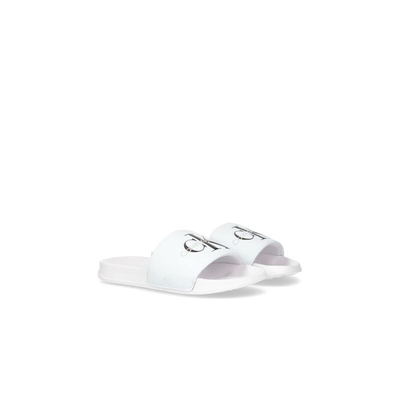 CALVIN KLEIN - Sandalias Con Logo Niño Blanco Calvin Klein