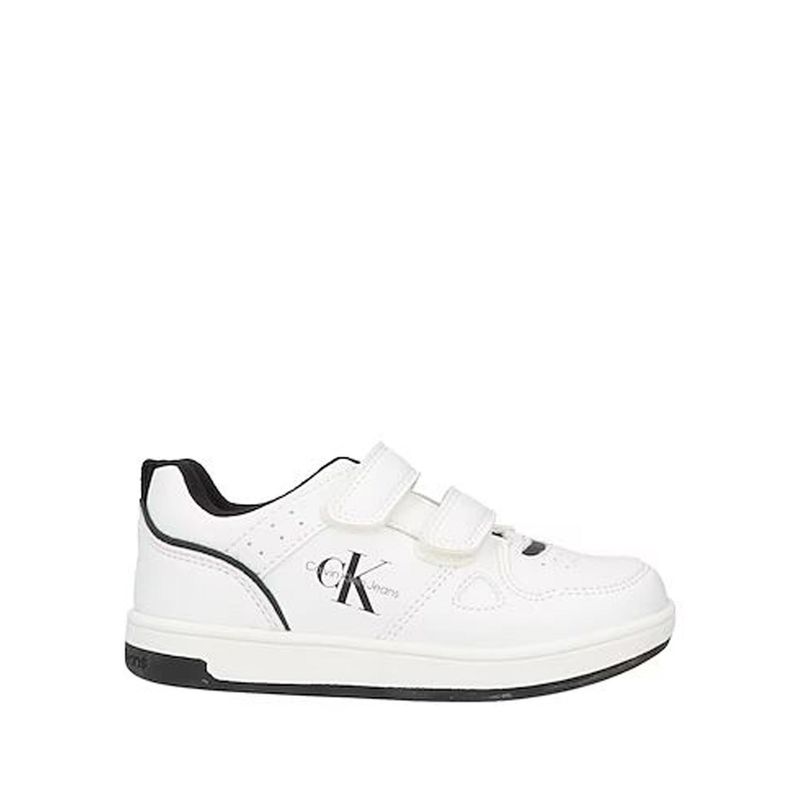 CALVIN KLEIN - Tenis Blanco Con Doble Velcro Para Niño Calvin Klein