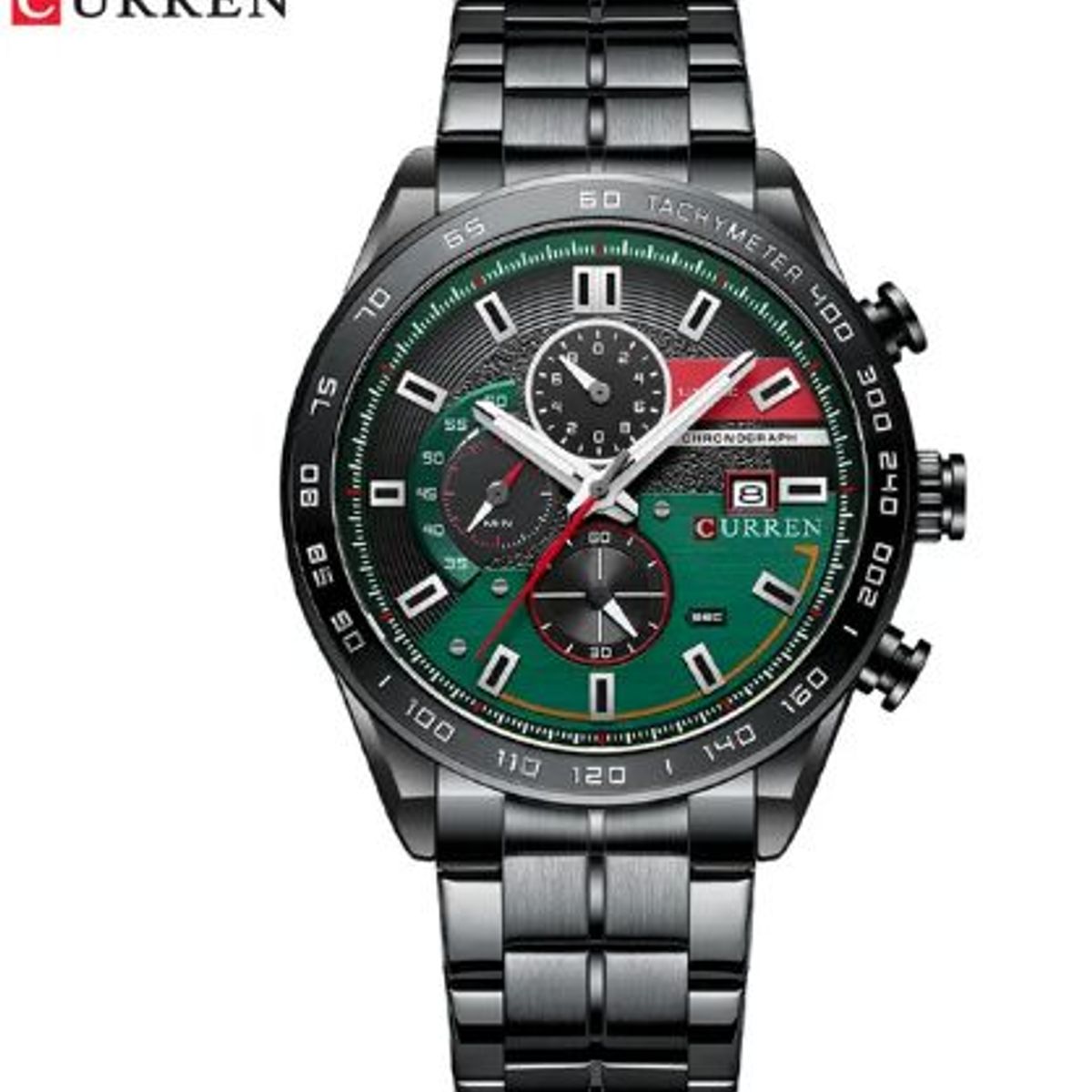 CURREN - RELOJ CURREN ORIGINAL 8410 NEGRO-VERDE