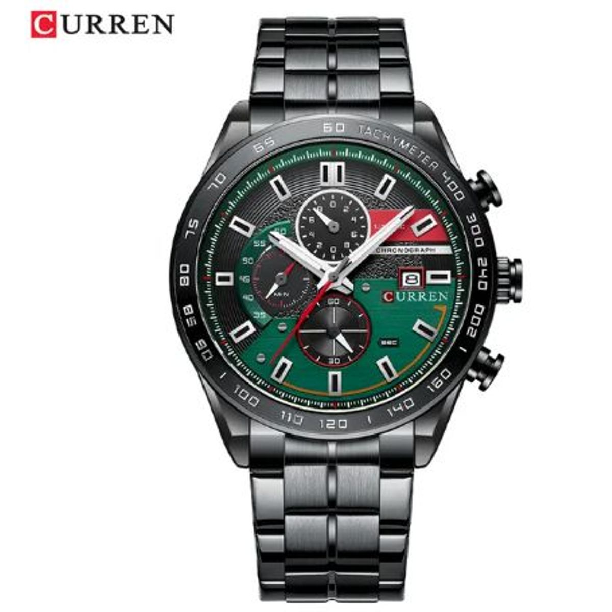 CURREN - RELOJ CURREN ORIGINAL 8410 NEGRO-VERDE
