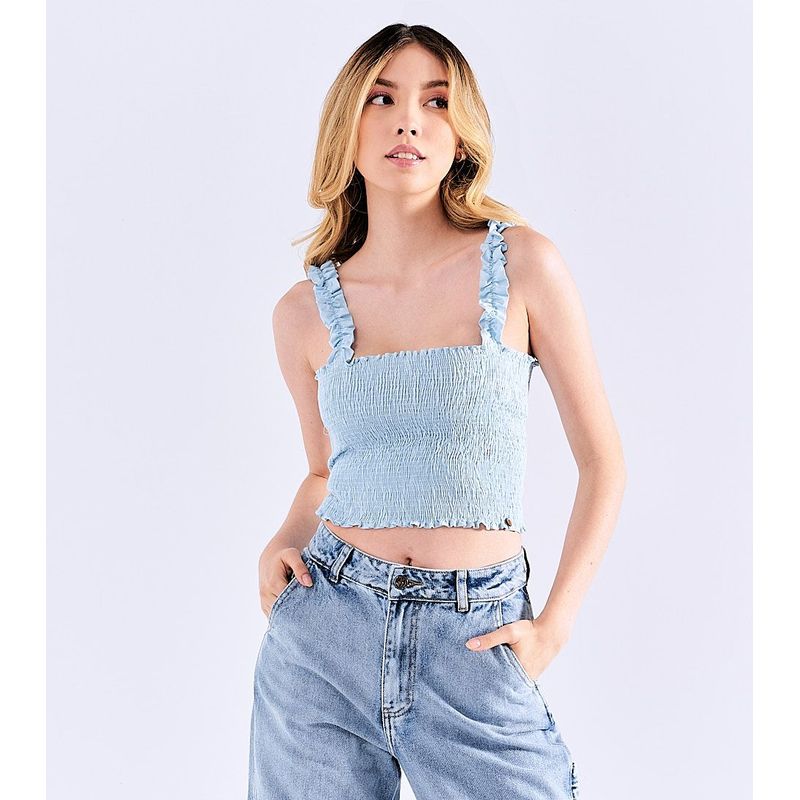 TYPER - Blusa para Mujer Con Tiras Typer