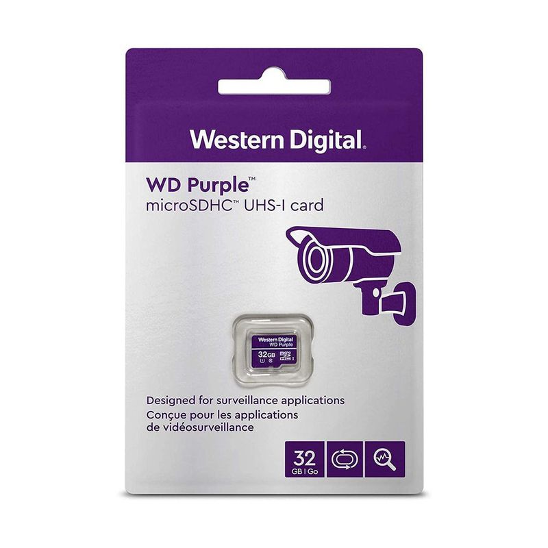 GENERICO - MICROSD WD PURPLE CLASE 10 32GB PARA VIDEOVIGILANCIA