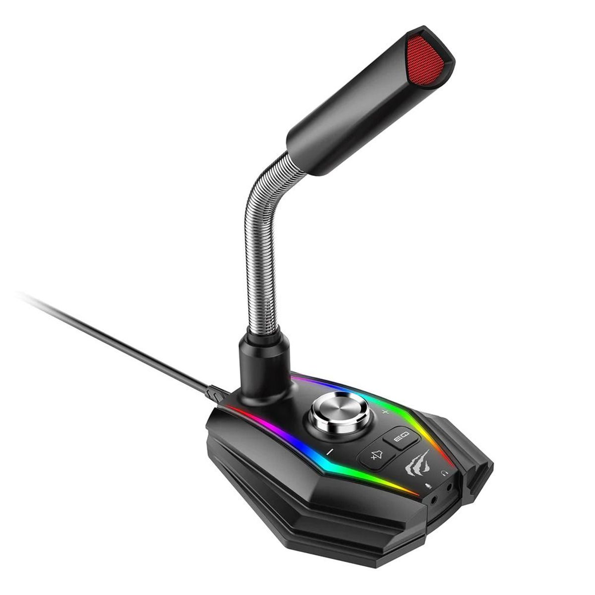 GENERICO - MICROFONO GAMER CONTROL VOLUMEN RGB HAVIT GK56B USB