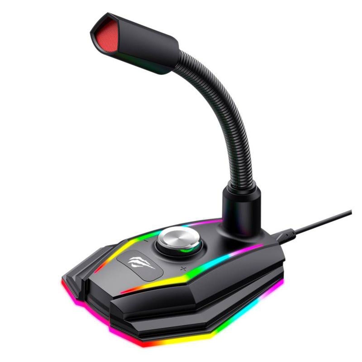 GENERICO - MICROFONO GAMER CONTROL VOLUMEN RGB HAVIT GK56B USB