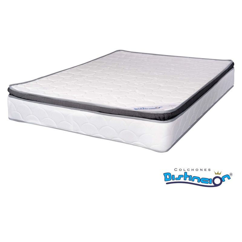 COLCHONES DISTINCION - COLCHON RESORTADO ORO UNI PILLOW 120 X 190 X 29
