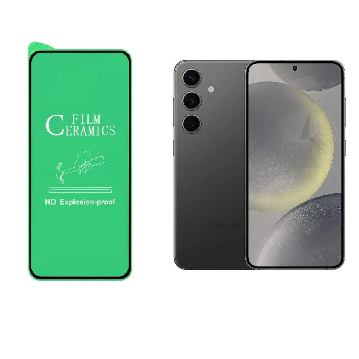 GENERICO - Vidrio Protector De Pantalla cerámico Brillante para Samsung S24
