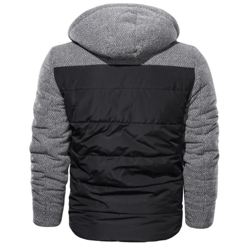 UBMD - Chaqueta Abrigo Invierno Calida Hombre Gruesa Algodon SA830 Negro_.