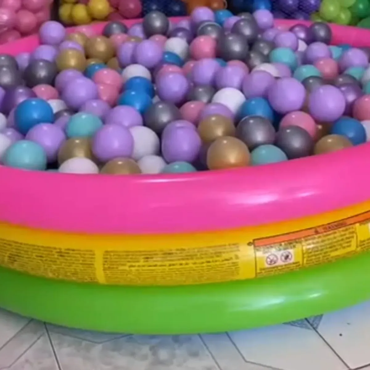 INFANTILES CAJUROMIX - 100 PELOTAS PARA PISCINA COLORES PASTEL