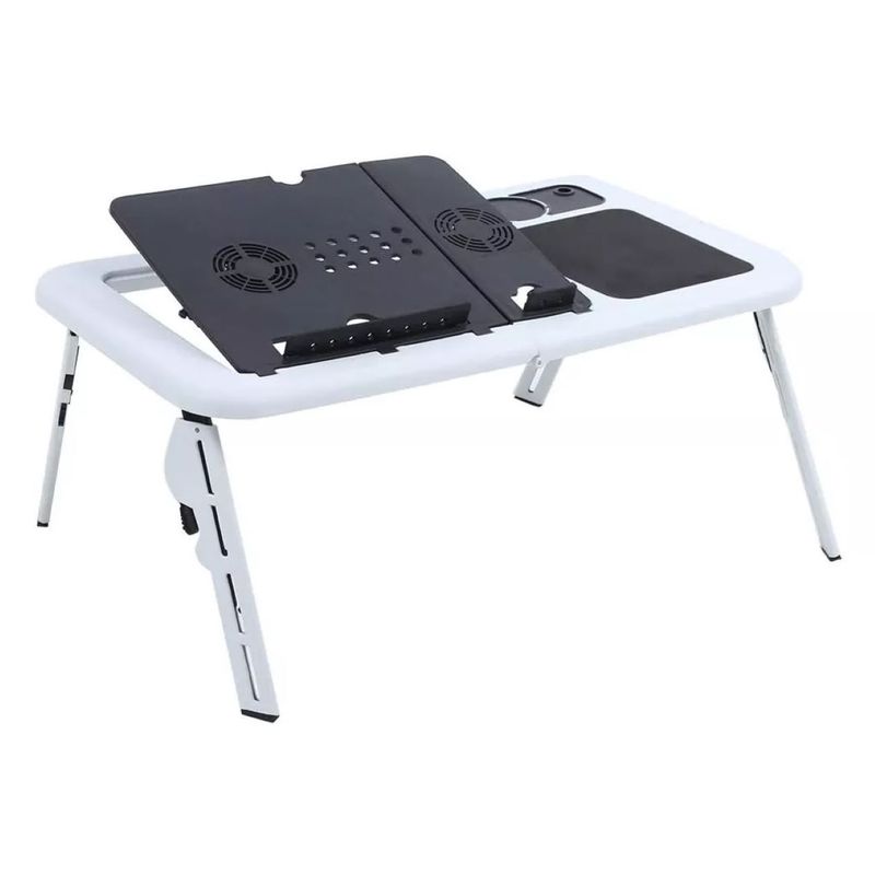GENERICO - Mesa Ajustable Portatil Multiuso Laptop E-table Ventilador