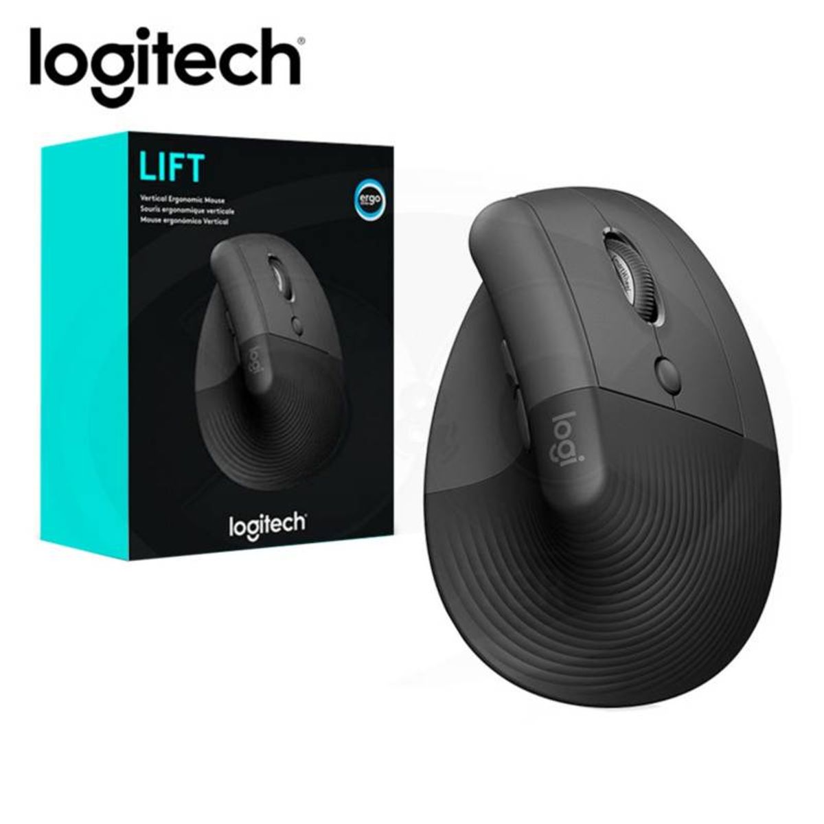 LOGITECH - Mouse Ergonómico Avanzado Logitech Lift Vertical Grafito