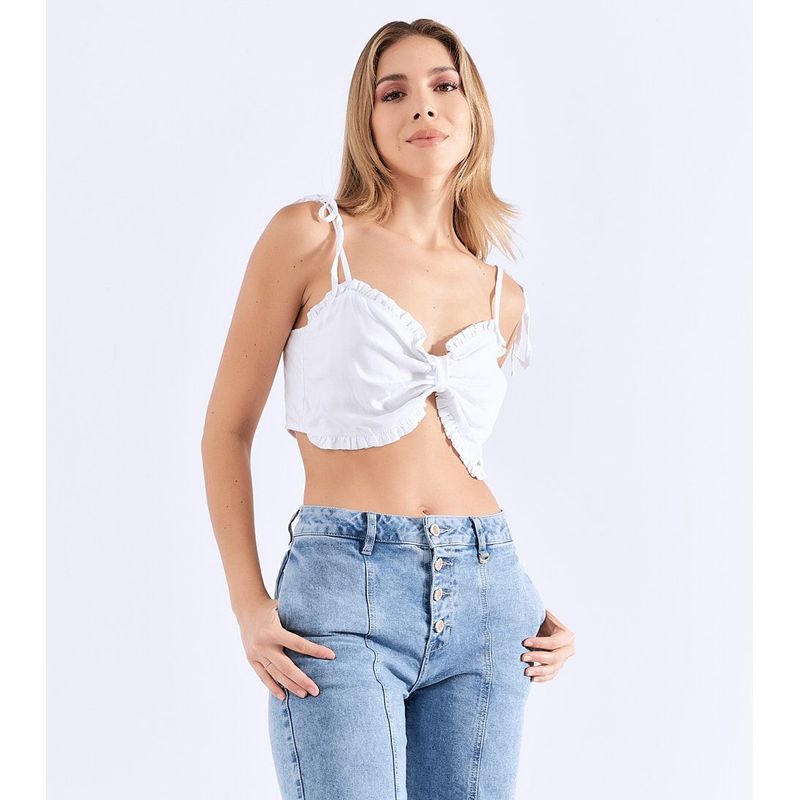 DEREK - Blusa De tiras Para Mujer Encauchada Derek
