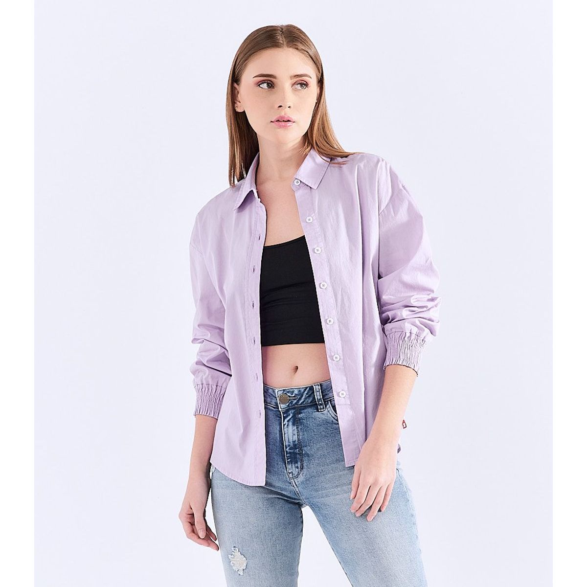 UNSER - Blusa Camisera para Mujer Manga Larga Unser