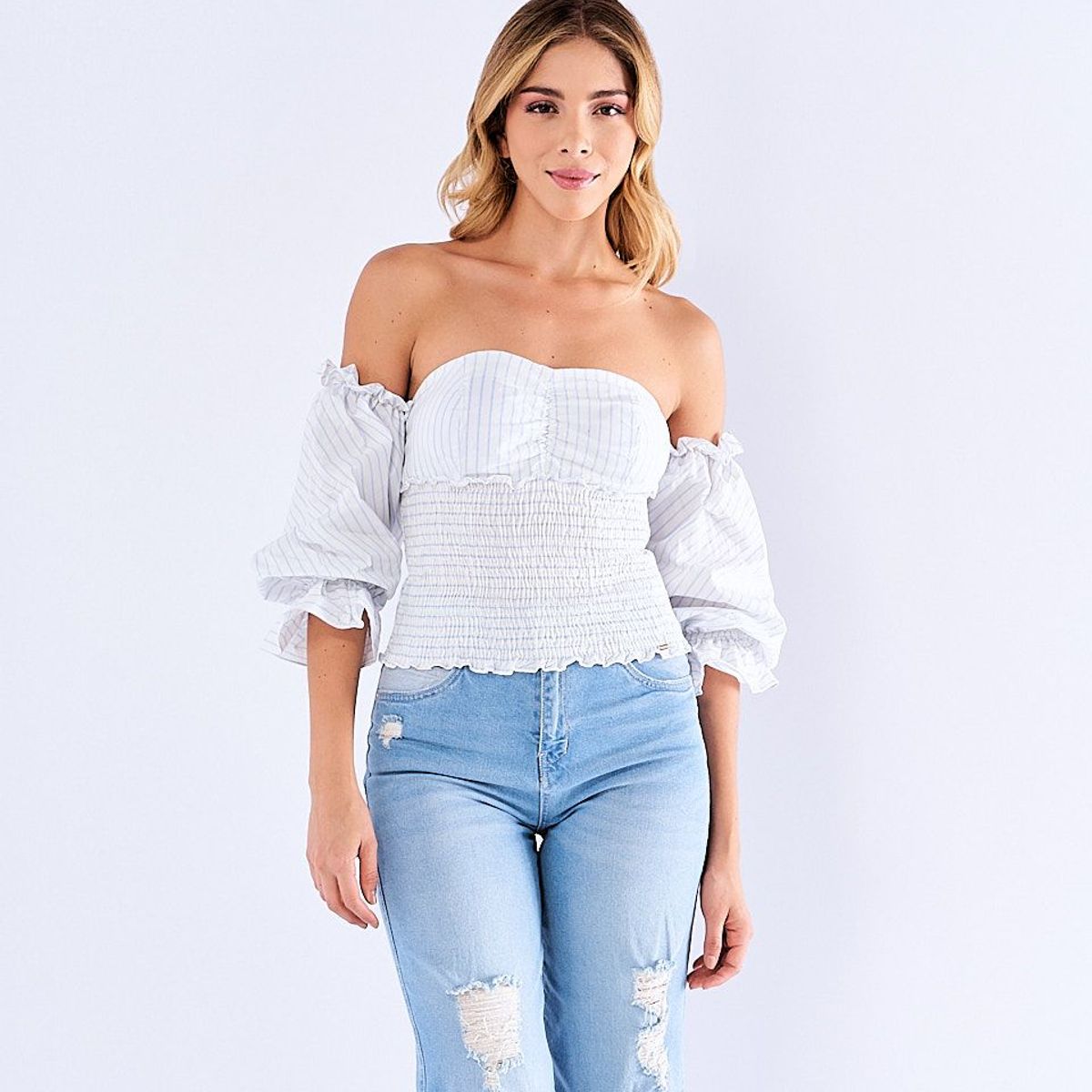 DEREK - Blusa Tipo Corset Mujer Derek