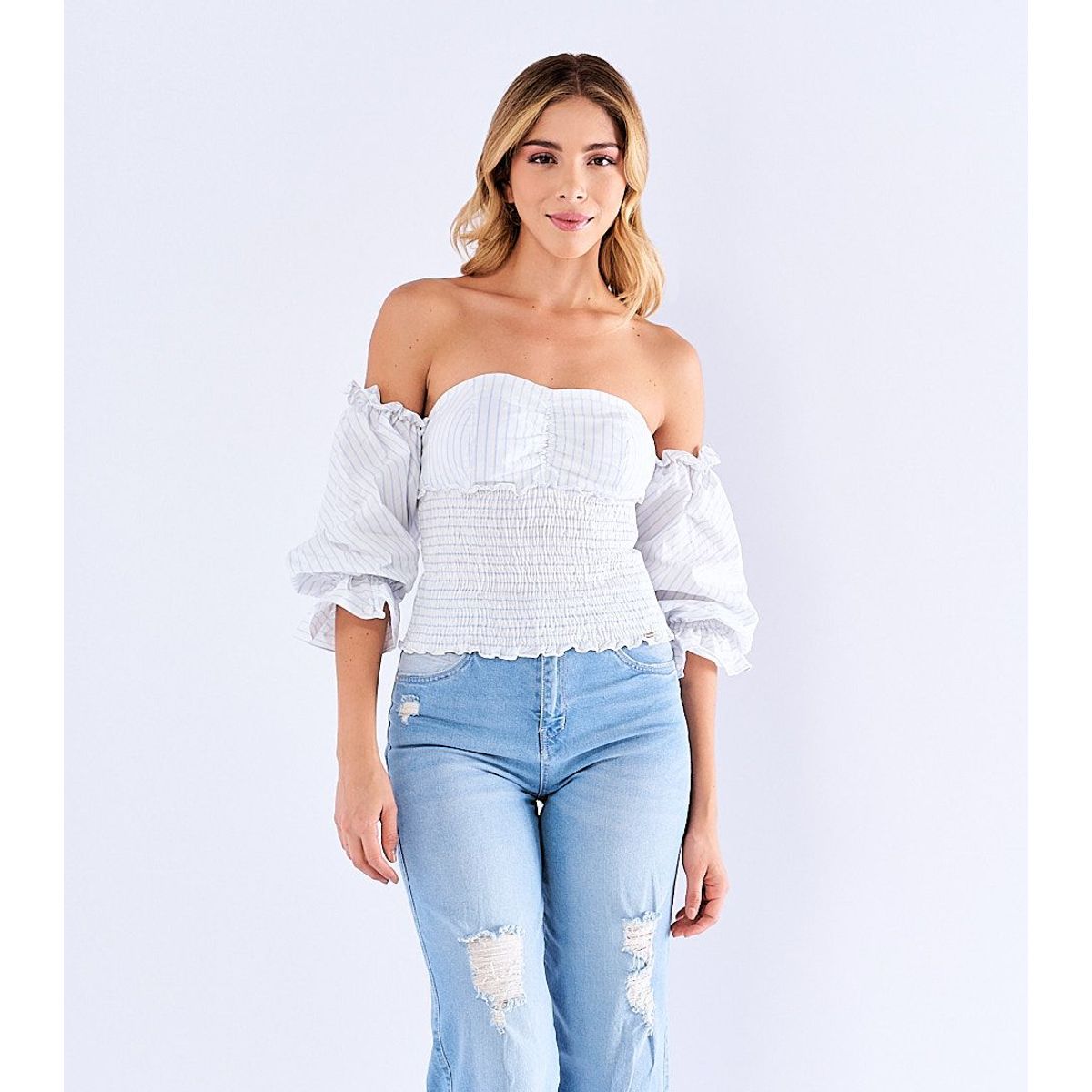 DEREK - Blusa Tipo Corset Mujer Derek