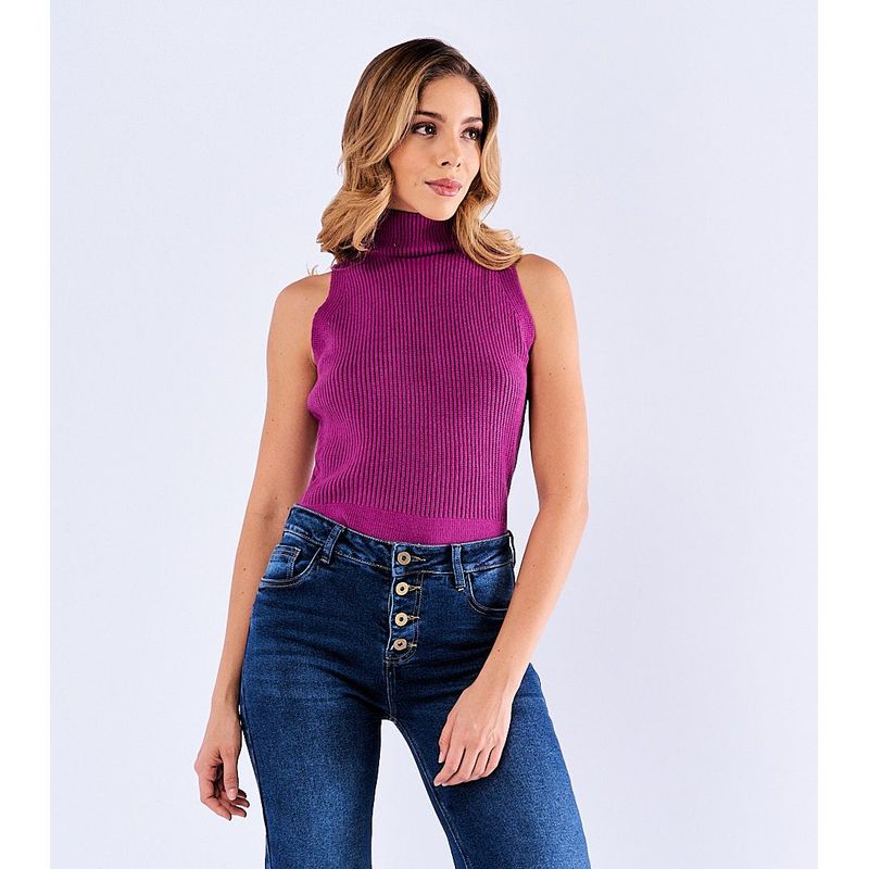 DEREK - Blusa Cuello Alto Mujer Derek