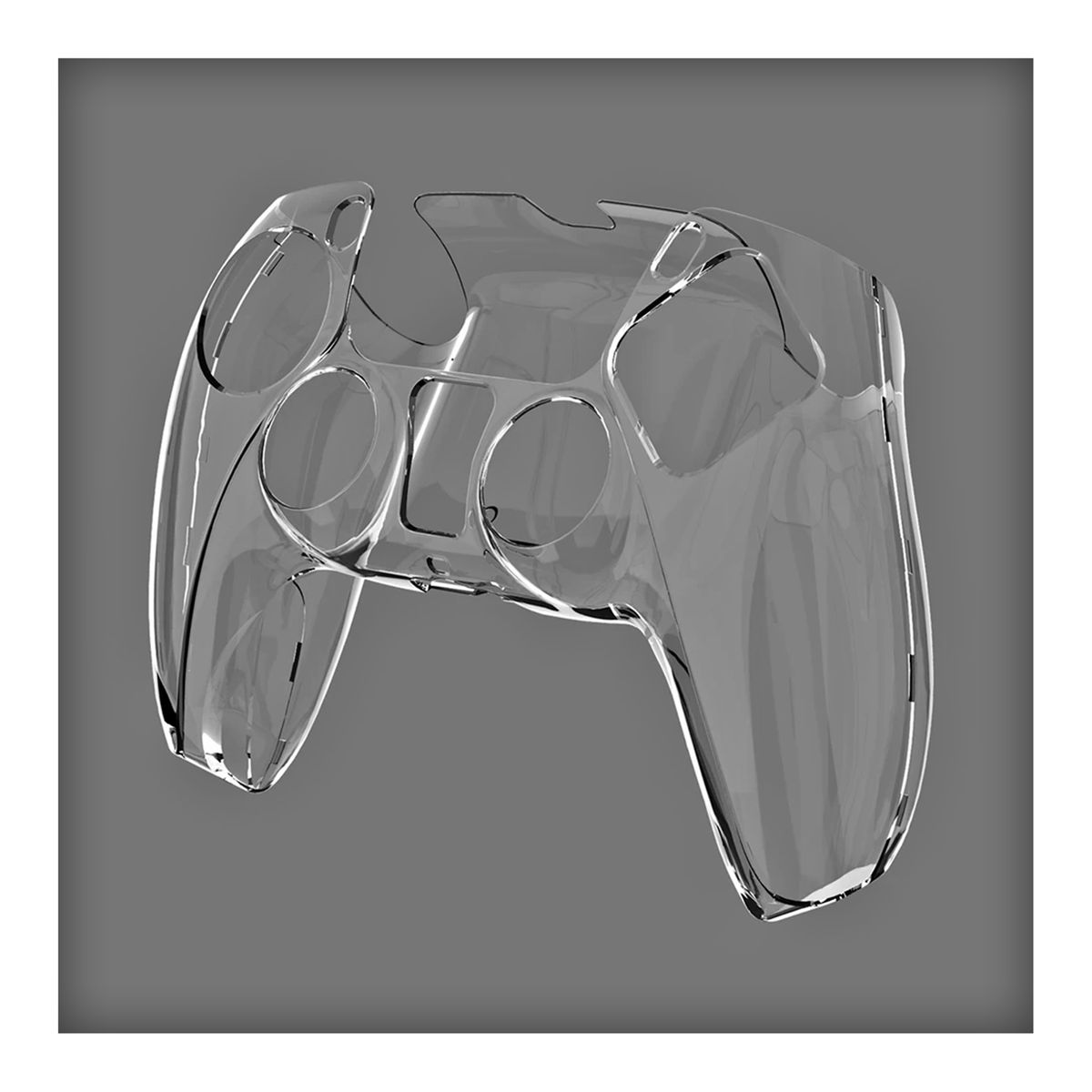 GENERICO - Protector Acrílico Transparente Carcasa Control Ps5 Forro