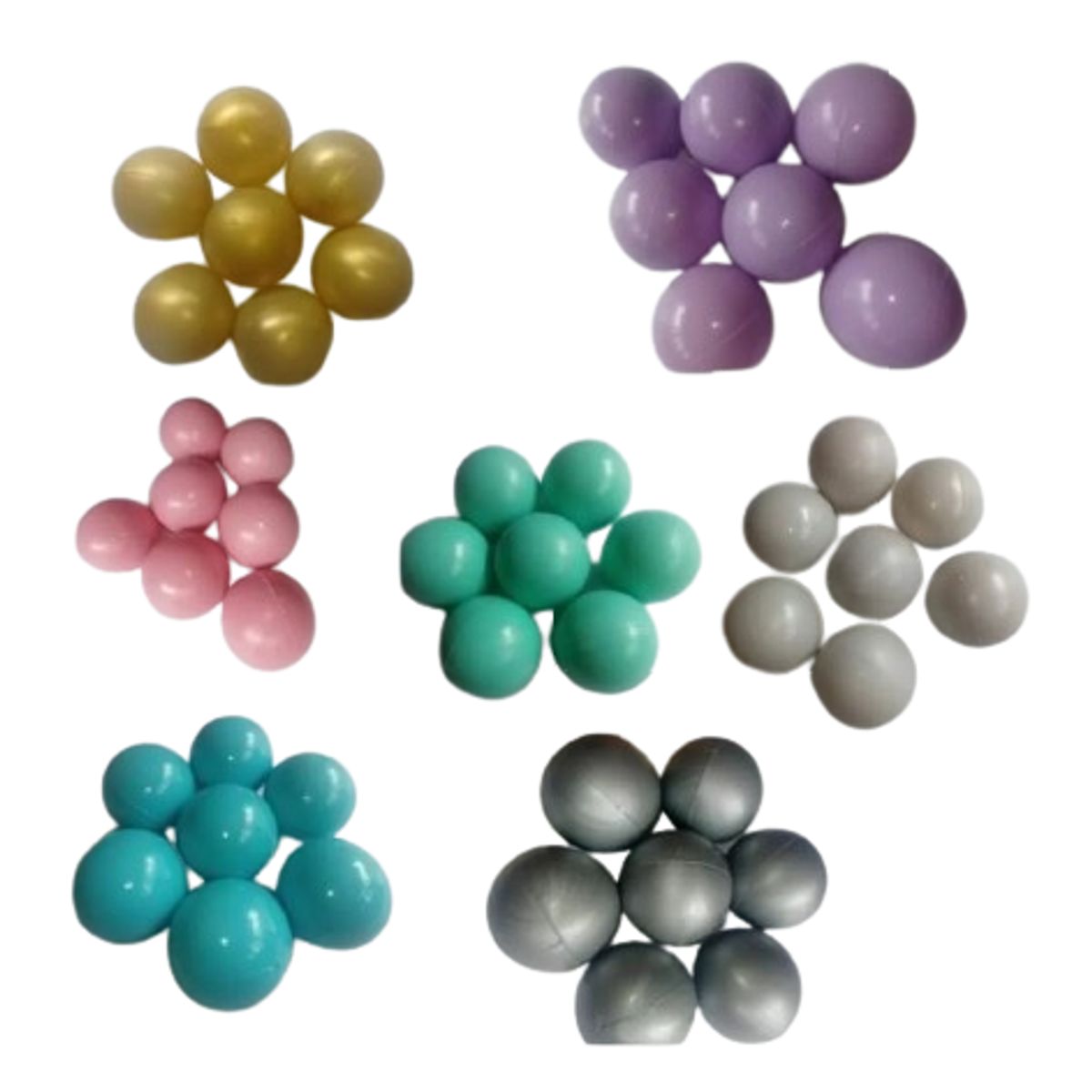 INFANTILES CAJUROMIX - 300 PELOTAS PARA PISCINA COLORES PASTEL