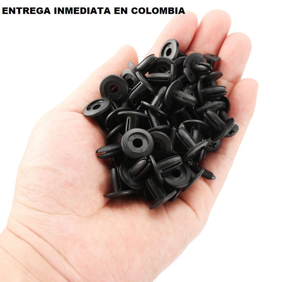 GENERICO - pines broches clips topes de 6 mm para vehiculo de 50 pcs