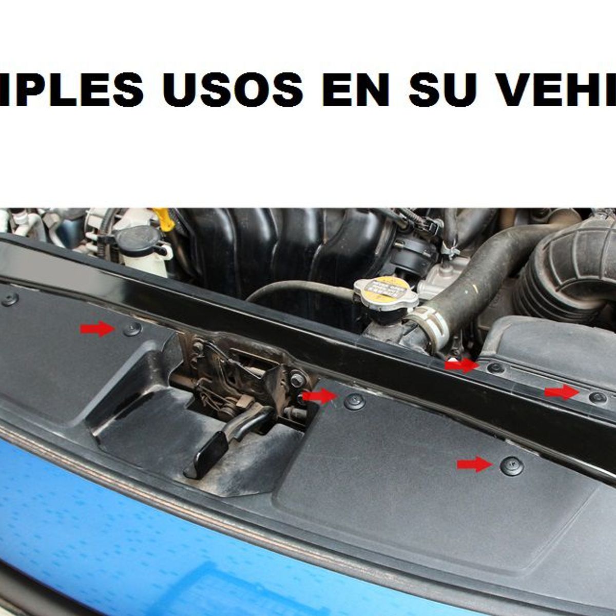 GENERICO - pines broches clips topes de 8 mm para vehiculo de 50 pcs