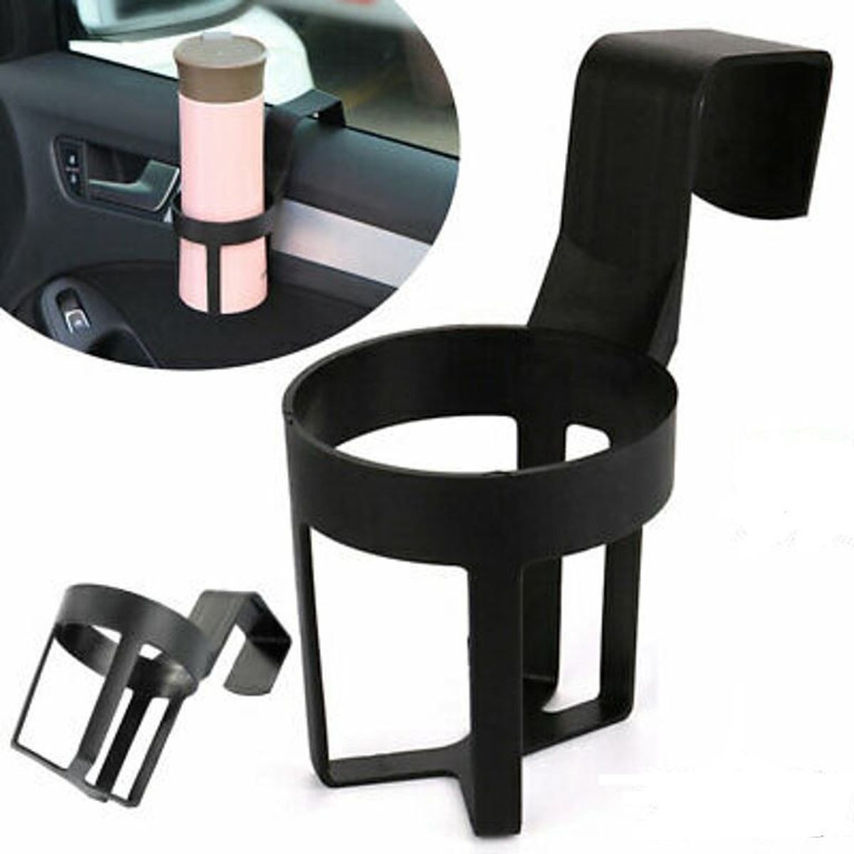 GENERICO - portavasos para vehiculos carro en color negro