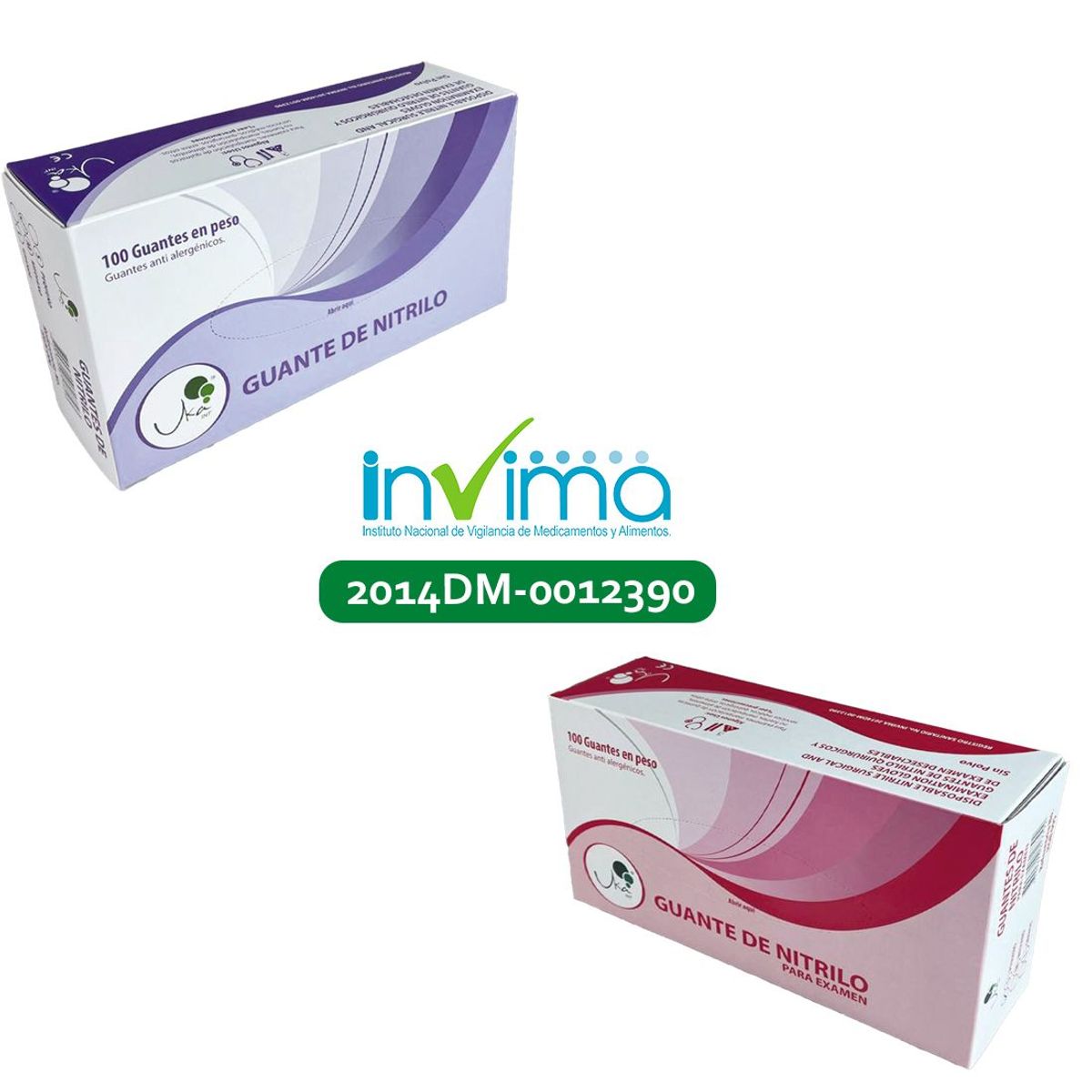 UKAINT - Guantes de Nitrilo Morado S x 100u ukaint