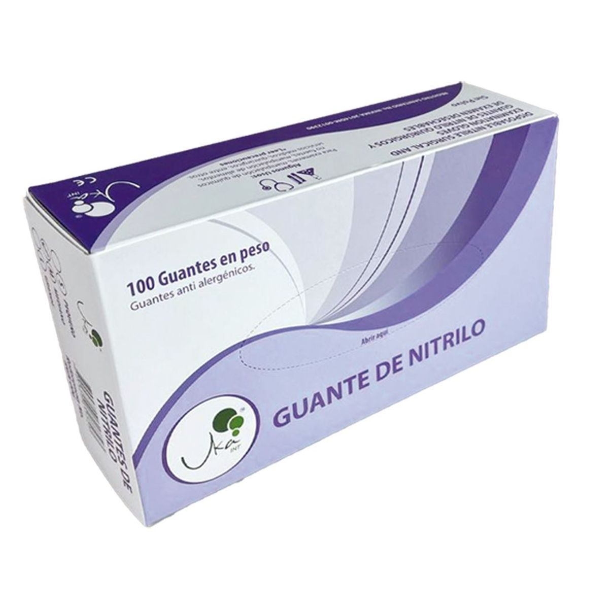 UKAINT - Guantes de Nitrilo Morado M x 100u ukaint