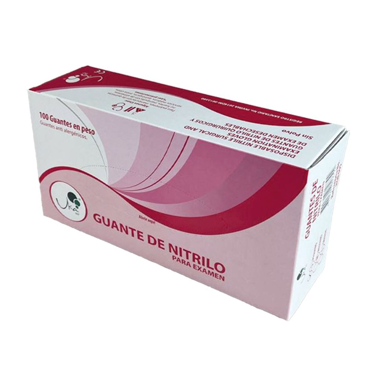 UKAINT - Guantes de Nitrilo Rosado S x 100u ukaint
