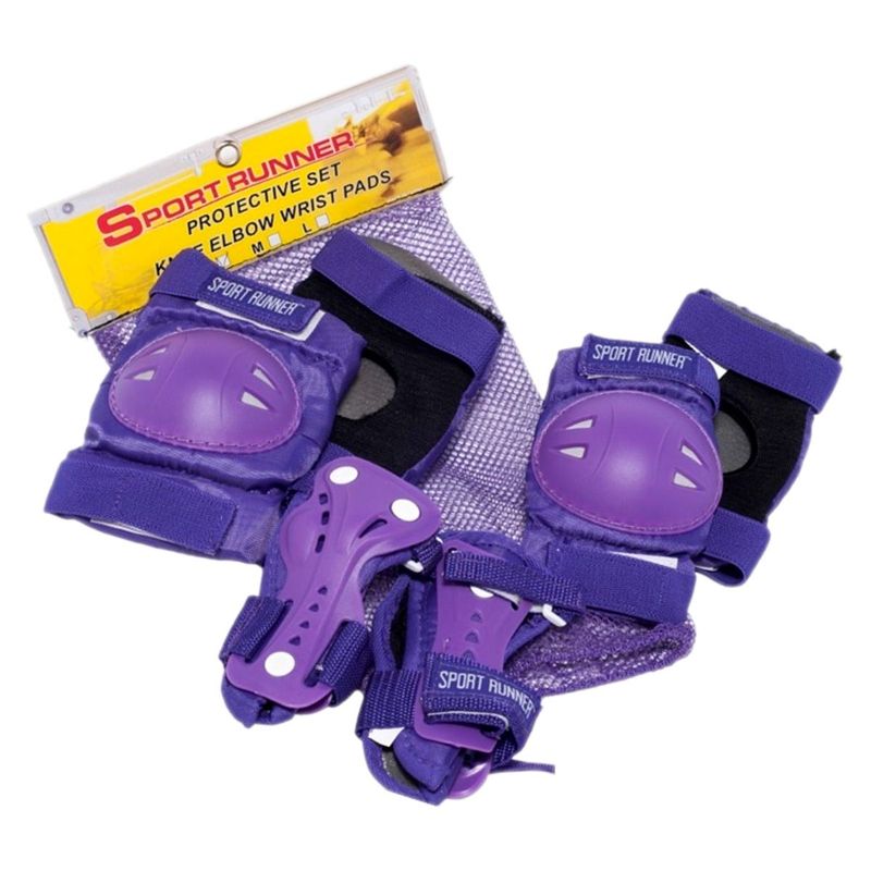 SPORT RUNNER - Kit proteccion semipro rodilleras  coderas  manos niños