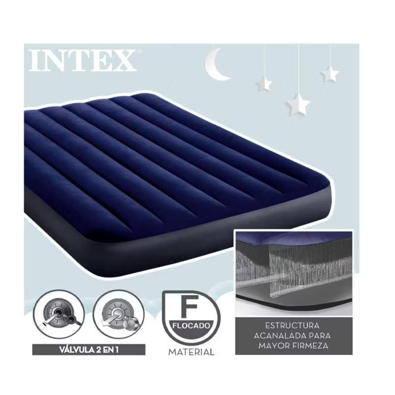 GENERICO - COLCHON INFLABLE DOBLE152X 203X 25CM