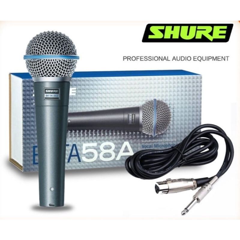 SHURE - Microfono Shure Profesional alámbrico beta 58a vocal