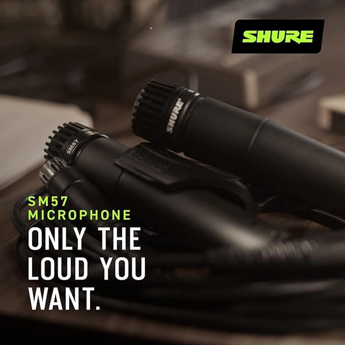 SHURE - Microfono para Instrumentos Shure SM57 Dinamico
