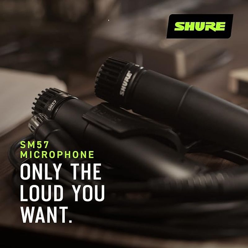 SHURE - Microfono para Instrumentos Shure SM57 Dinamico