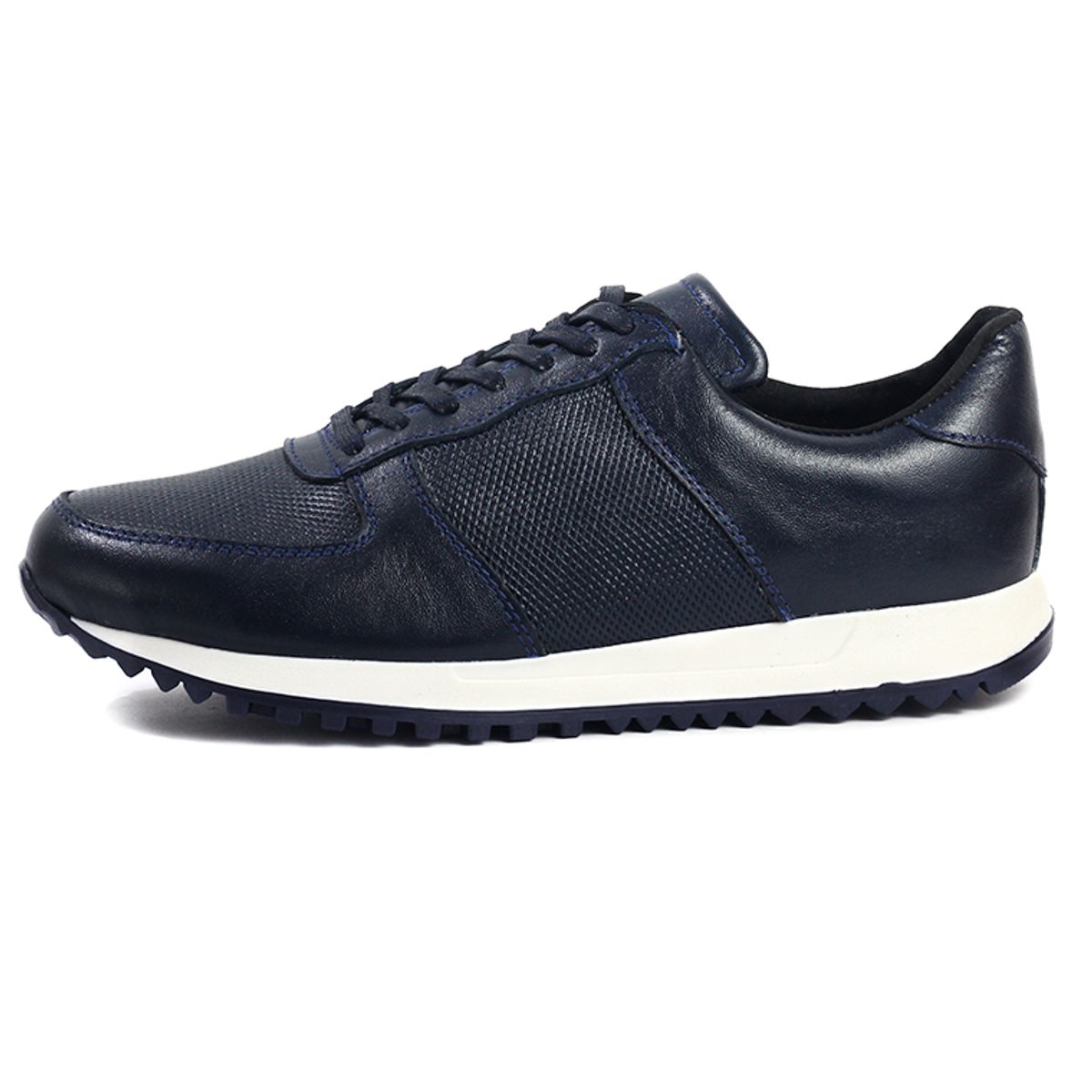 MANIQUEO - Tenis Cuero Hombre Azul Maniqueo Declan
