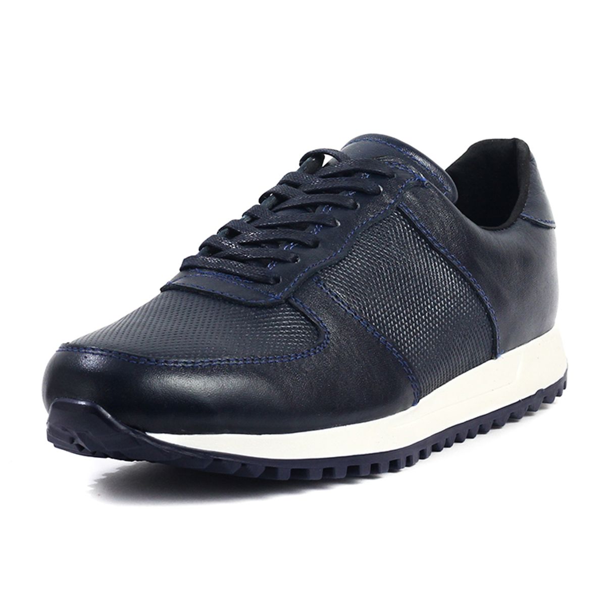 MANIQUEO - Tenis Cuero Hombre Azul Maniqueo Declan