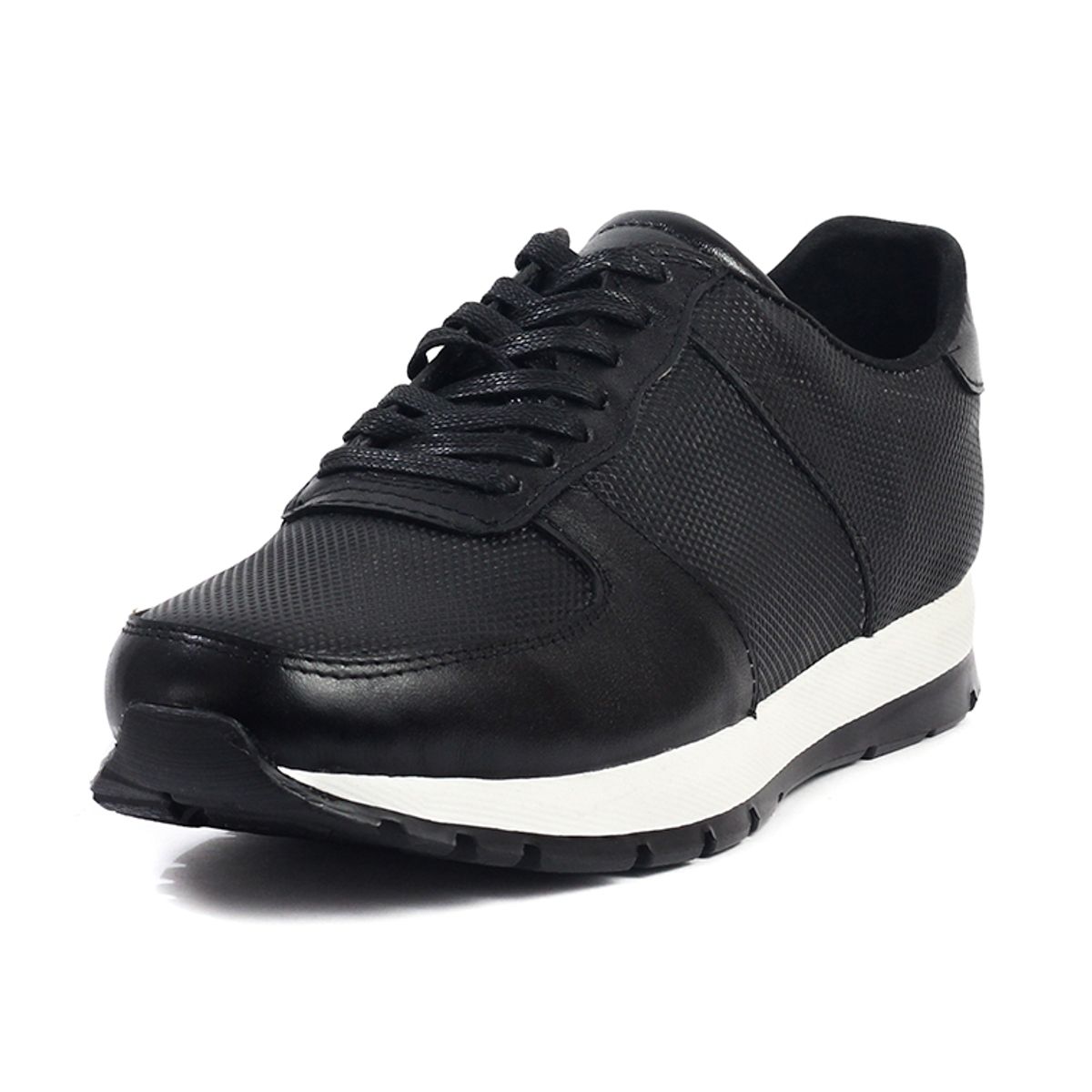 MANIQUEO - Tenis Cuero Hombre Negro Maniqueo Declan