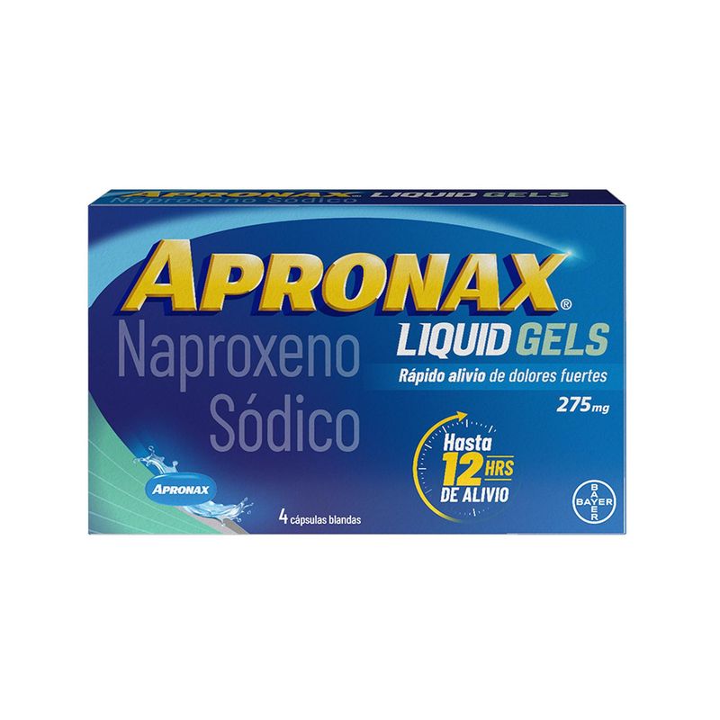 BAYER - Apronax Liquida 275mgx4capsulas_.