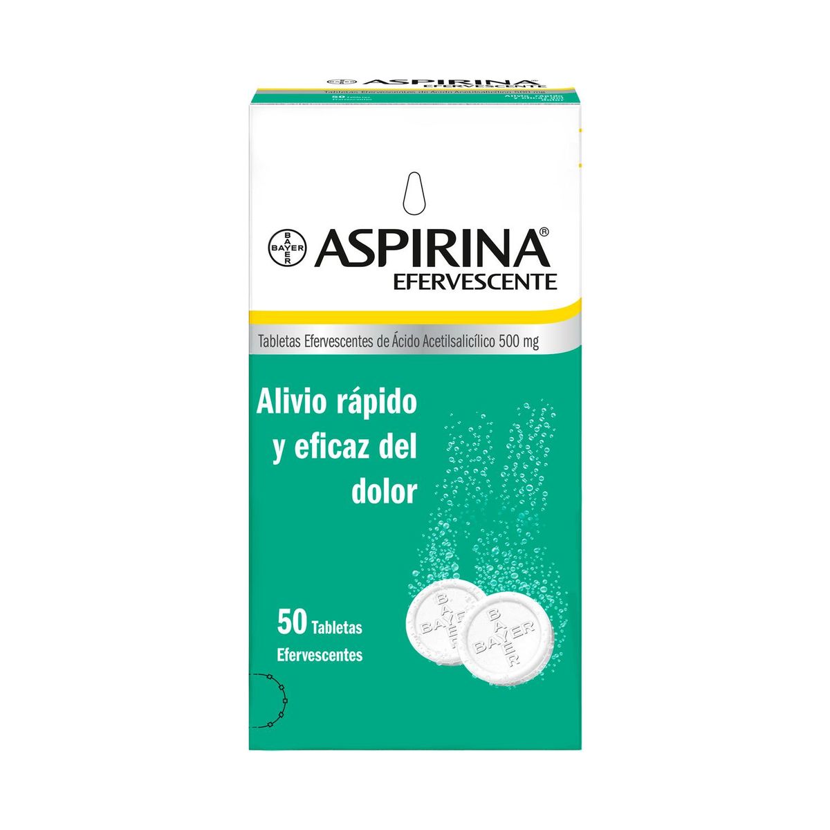 BAYER - Aspir Eferv 0.5 G X 50 Tabletas_.