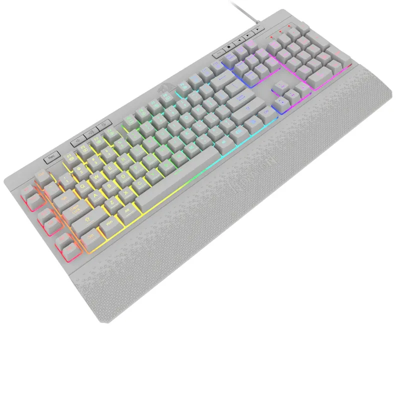 REDRAGON - Teclado Gamer Redragon Shiva K512 Membrana RGB Blanco Esp
