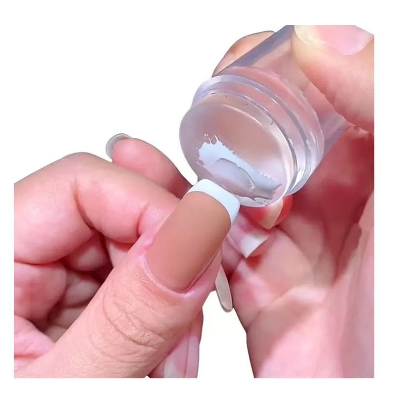 GENERICO - Sello Estampador Uñas Stamping Nail Art 2 Piezas