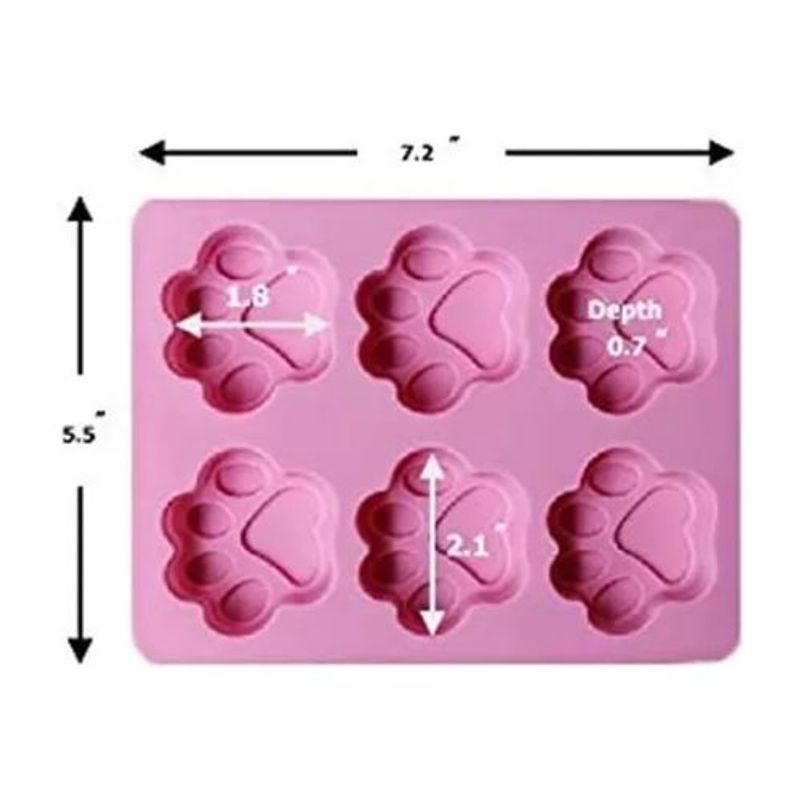 AFM - Moldes De Silicona Con Forma De Huella De Animal