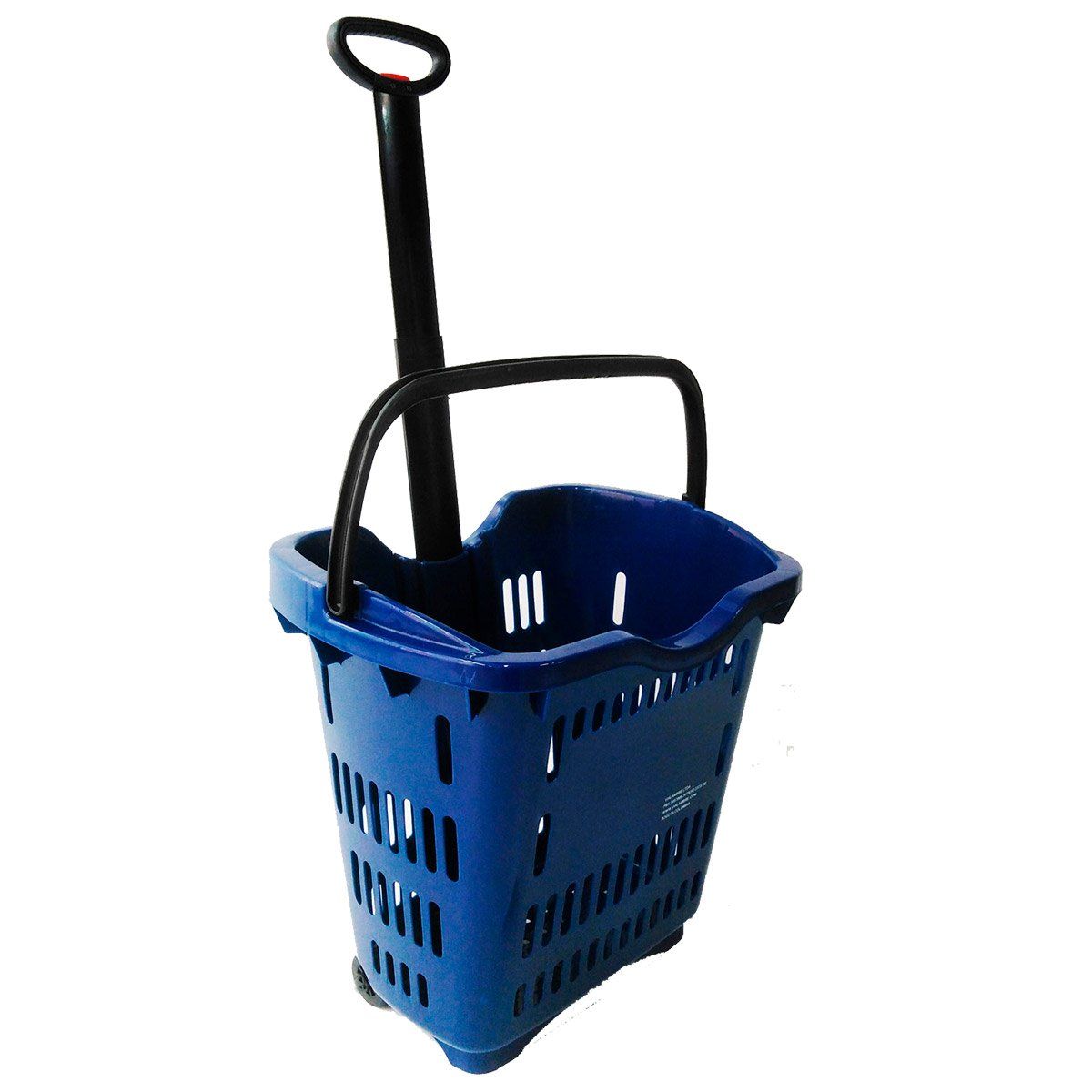 GENERICO - Carro canasta para mercado plástico 2 ruedas.