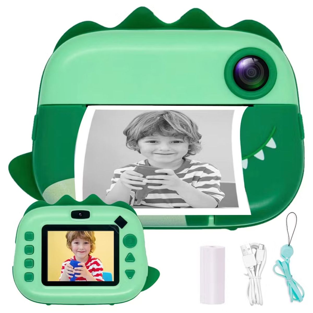 ONE PIXEL - Cámara Instantánea Infantil Térmica Foto Video Digital 1080p